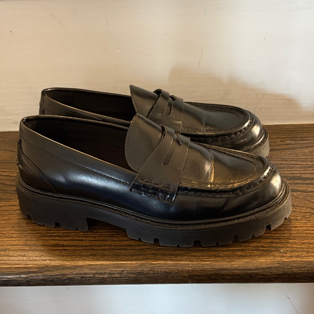 H&M Glossy Black Loafers